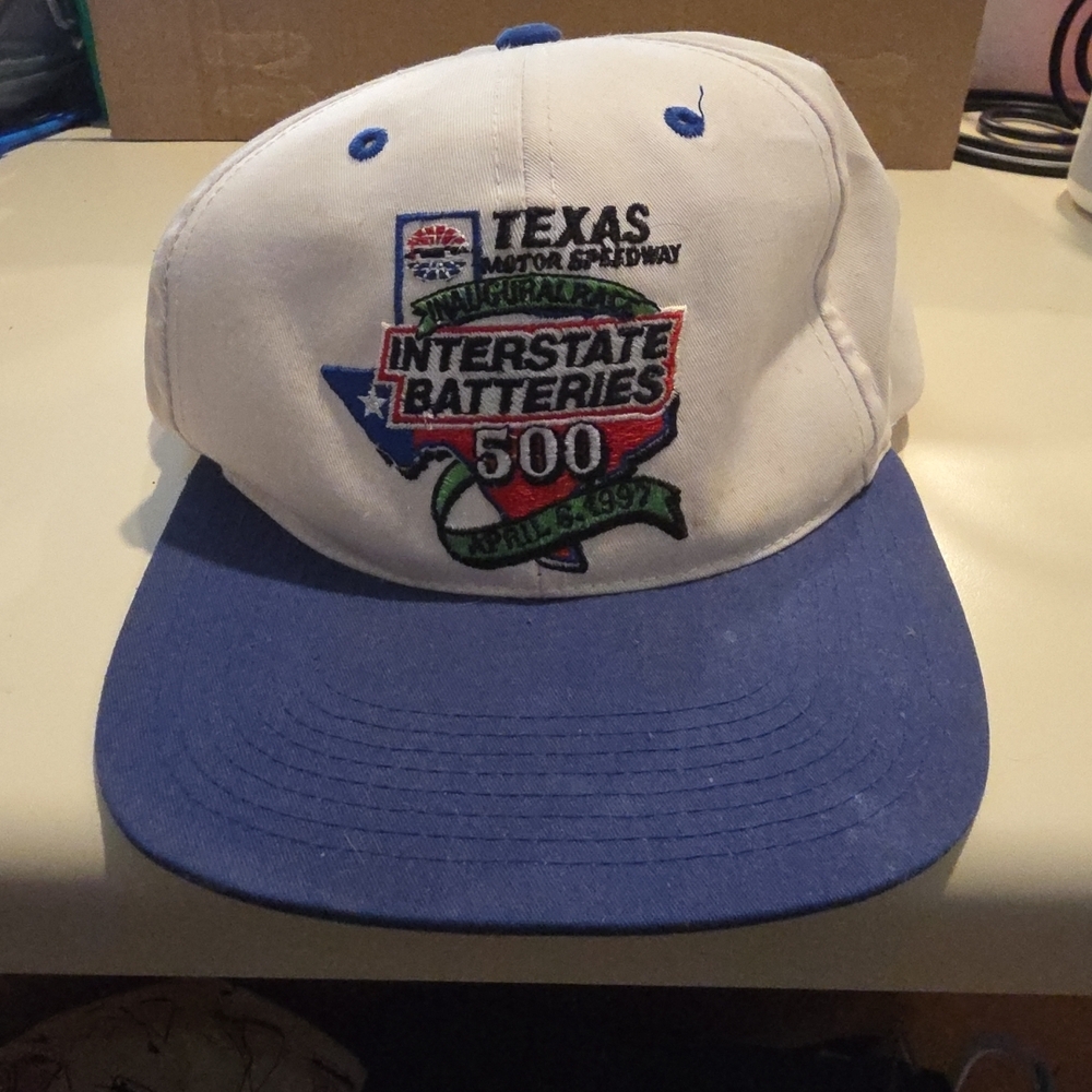 Texas Motor Speedway Interstate Batteries 500 Blue and White Cap